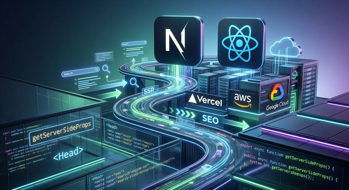 Next.js برای وب‌سایت سازمانی: SSR، SEO و عملکرد بالا